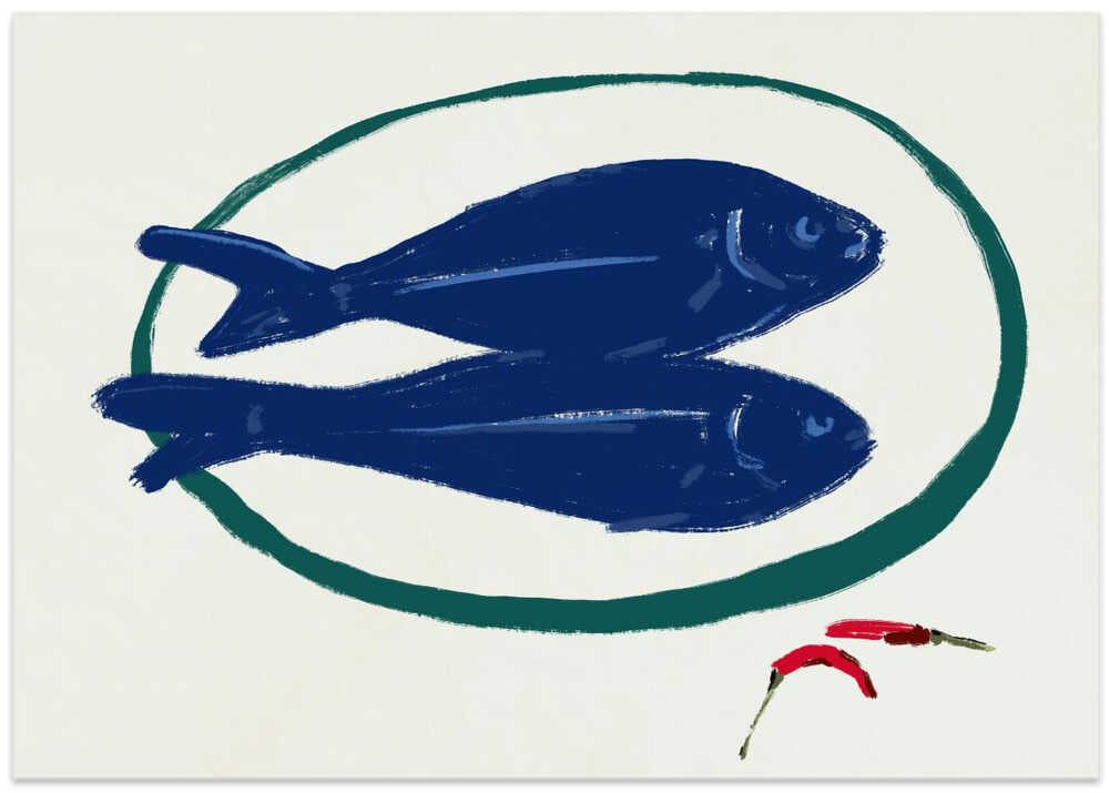 Blauer Fisch und Gewürz von Little Dean