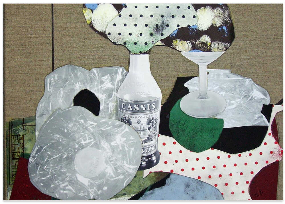 verre et bouteille von Pascal Marlin