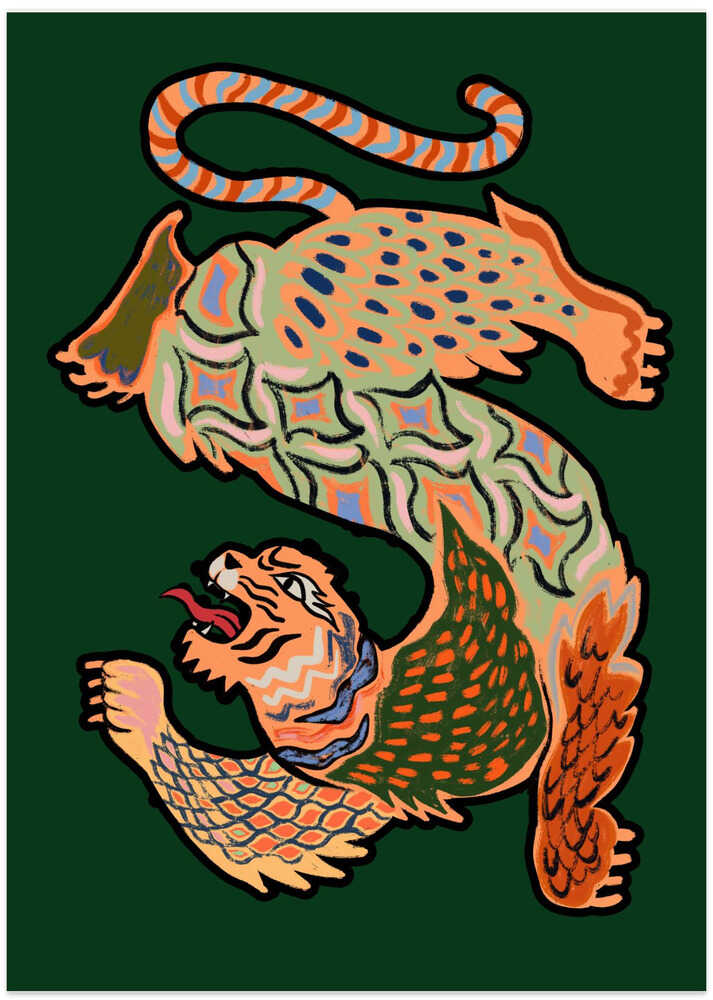 Asiantiger Green by Arty Guava