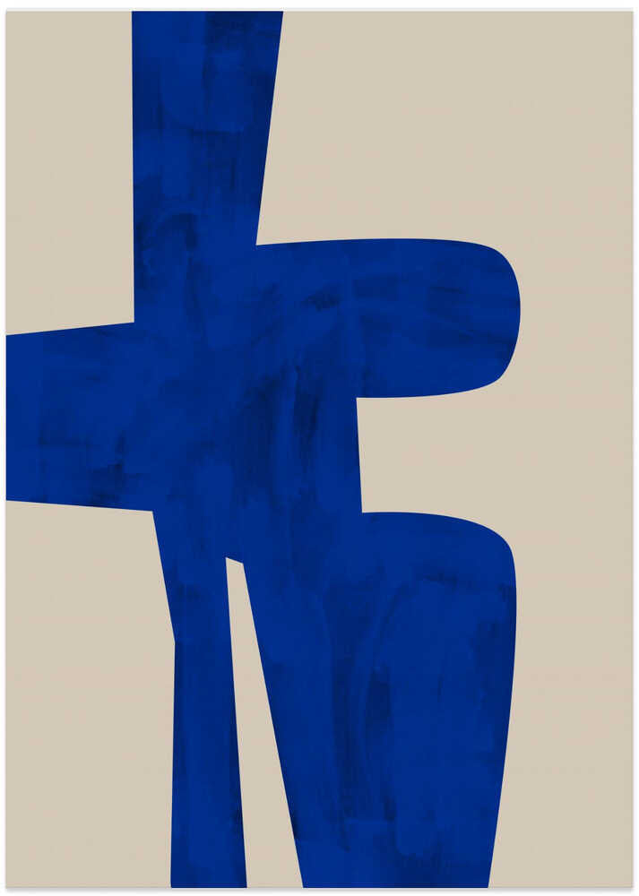 Blue Harmony Shape by Elena Ristova