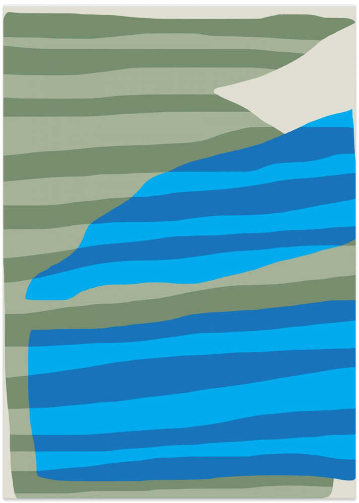 Abstract Stripe Minimal Collage by Little Dean