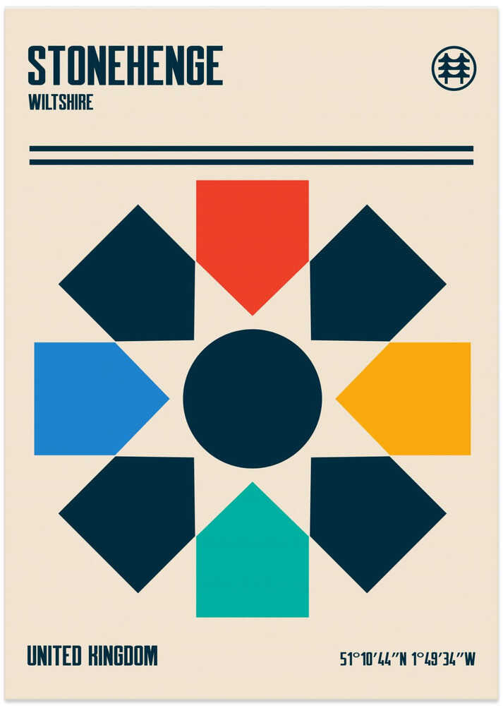 Stonehenge Travel Poster by Retrodrome