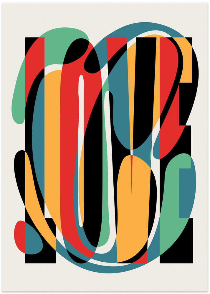 Love Abstract Design by Retrodrome