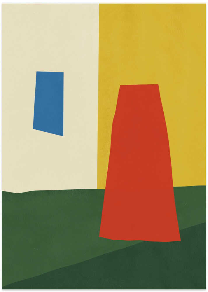 Kühne geometrische Formen und leuchtende Farben von Little Dean