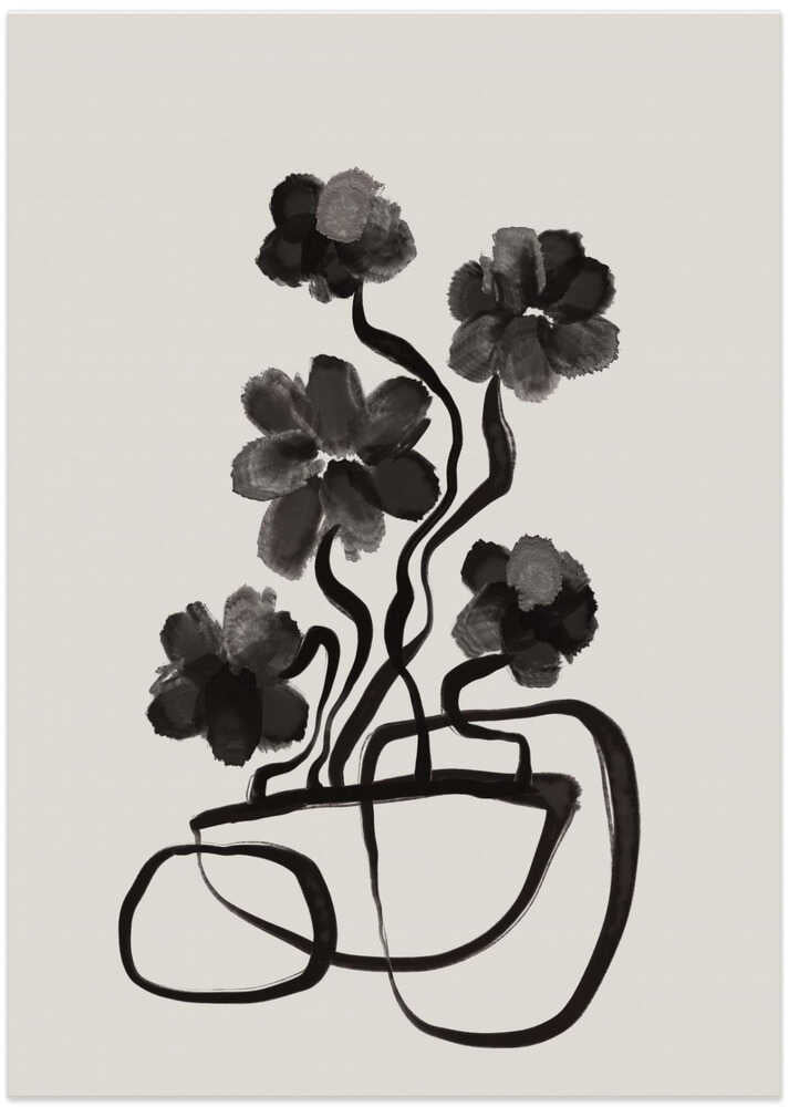 Monochrome Blüten von Treechild