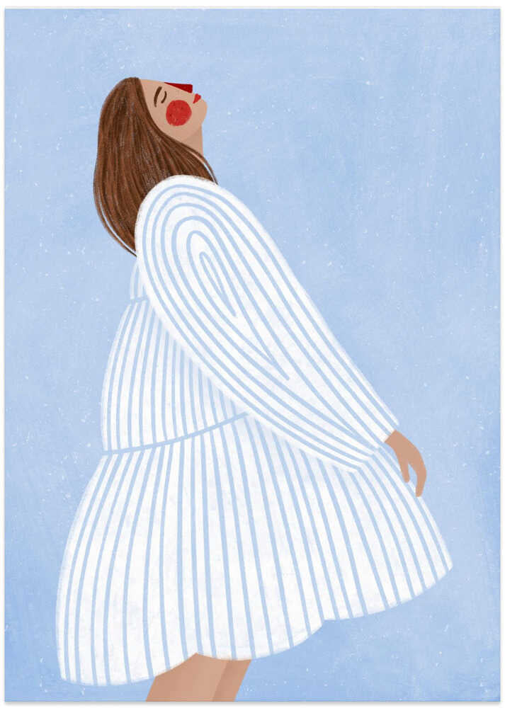 The Woman With the Blue Stripes by Bea Müller