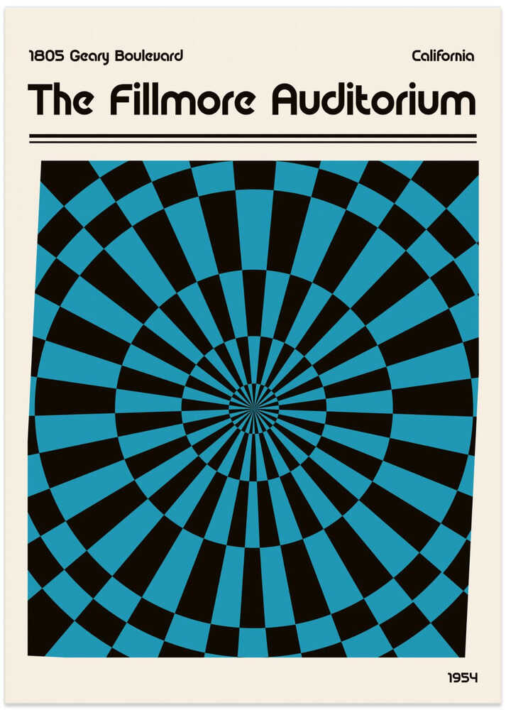 The Fillmore Poster by Retrodrome