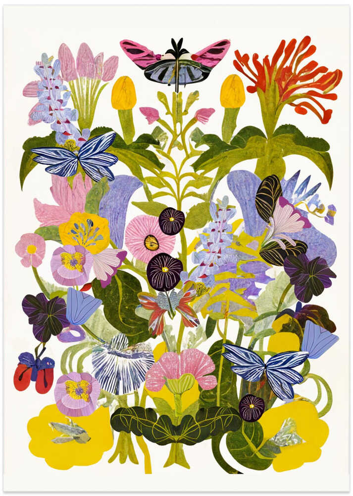 Abstract Autumn Floral by Rafaela Mascaro