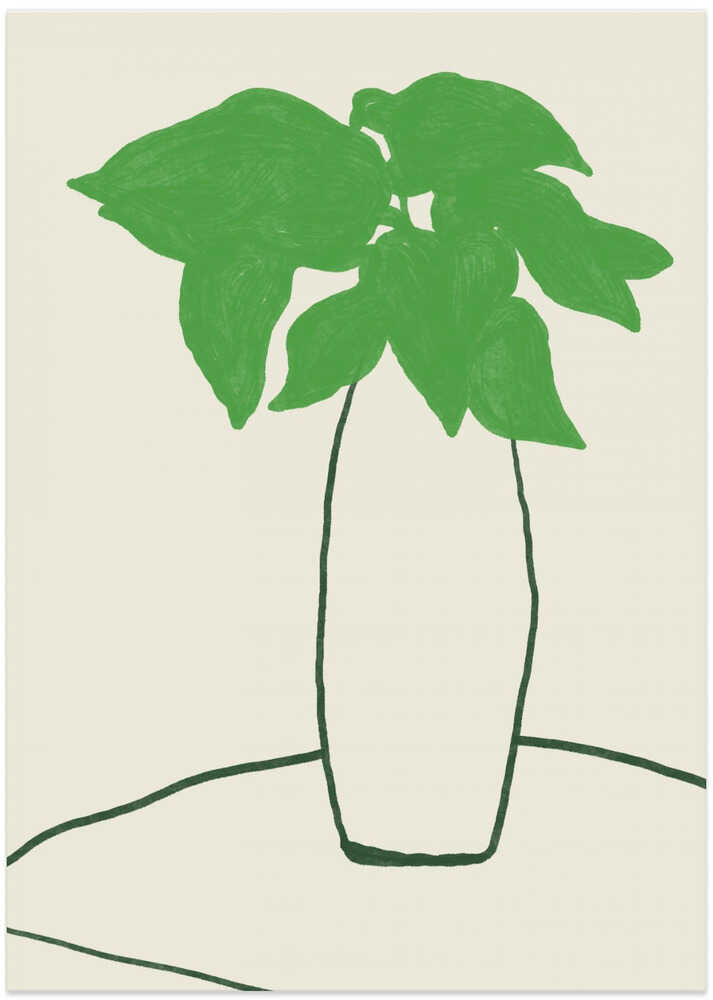 Green Leaves On The Table von Little Dean