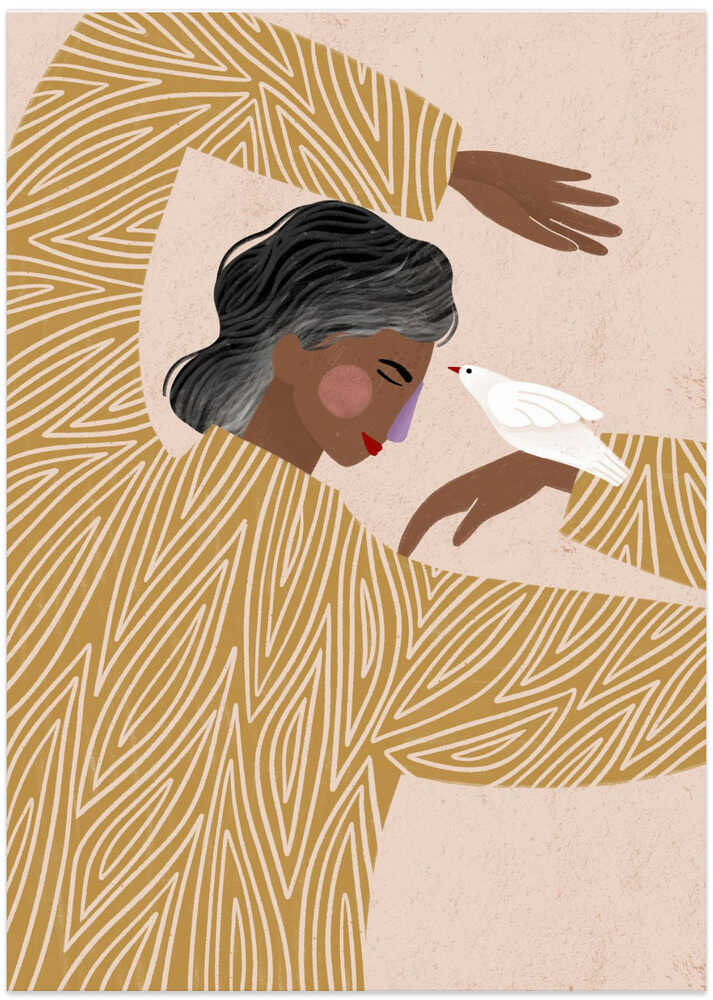 The Woman With a Bird by Bea Müller