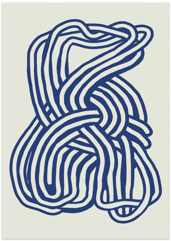 Organische Form in blau 02 von Little Dean