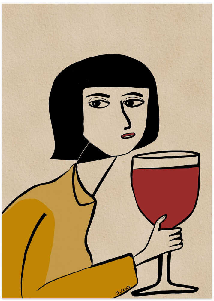 Wine lover by Sharyn Bursic