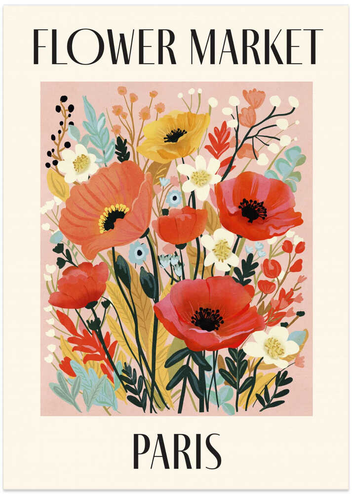 Flower Market Paris France by Dirkie Nell