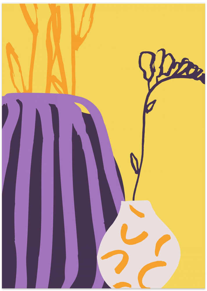 Vibrant Vase Duo by Treechild