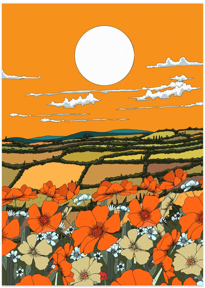 Mohnblick in der Abenddämmerung von Nicholas