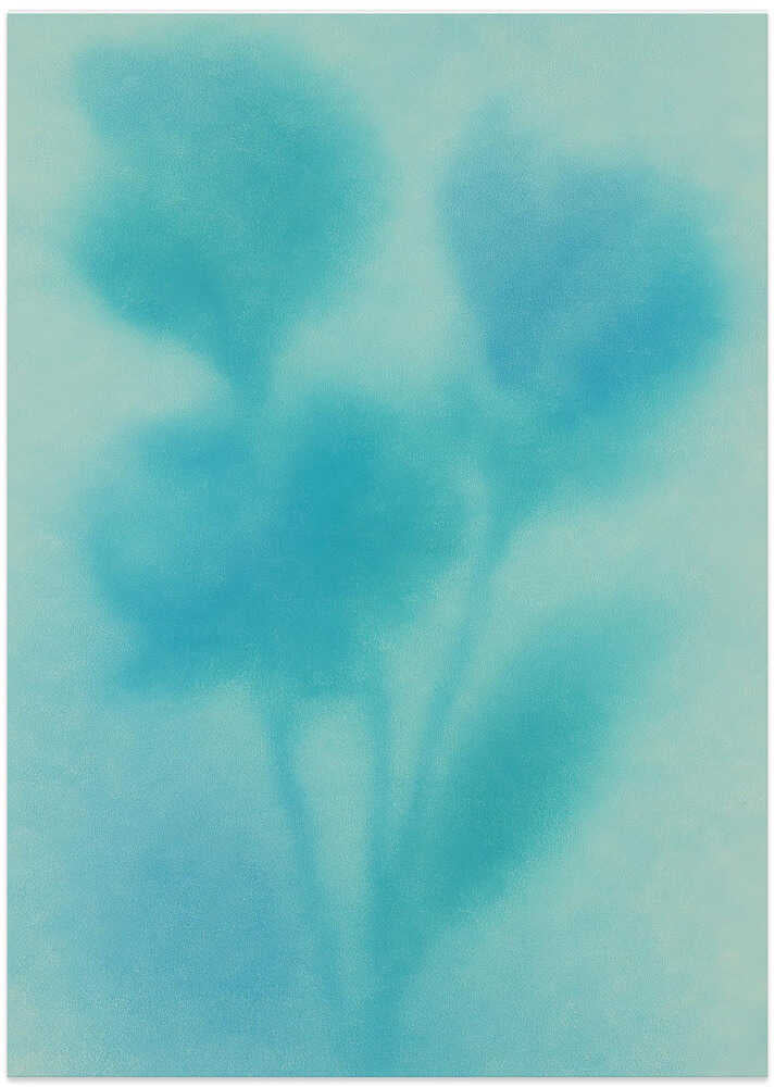 Aqua Bloom Silhouette by Frida Floral Studio