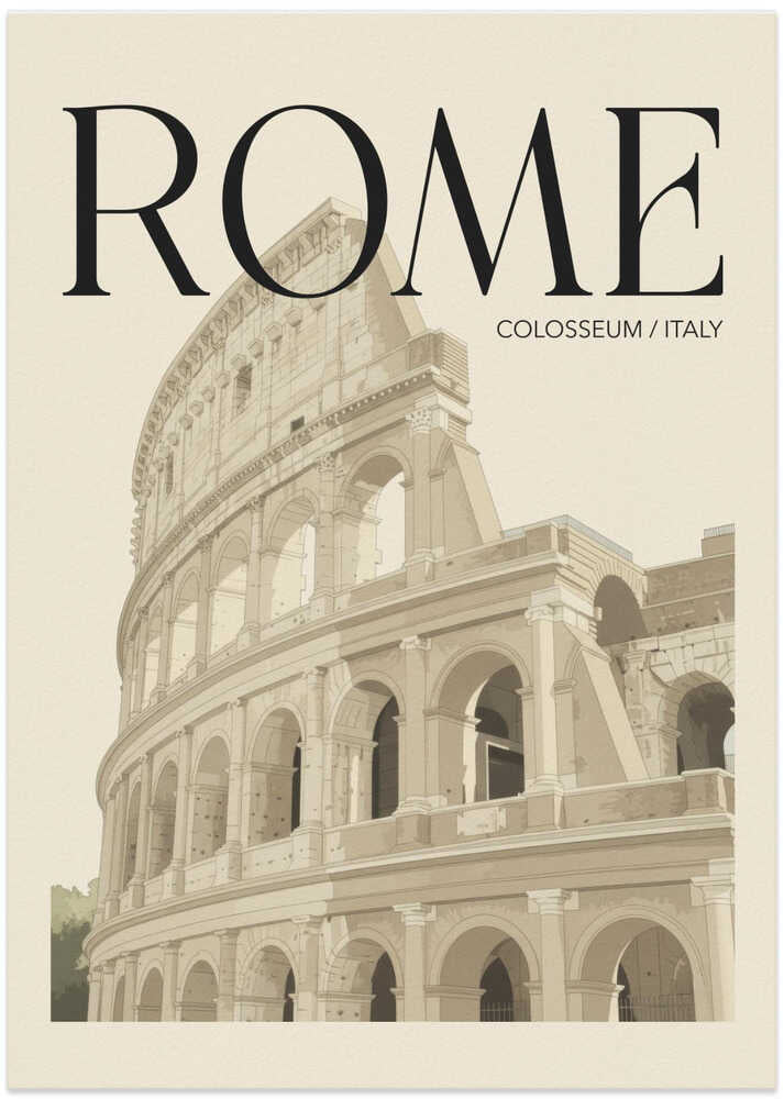Rom Reiseposter von Andreas Magnusson