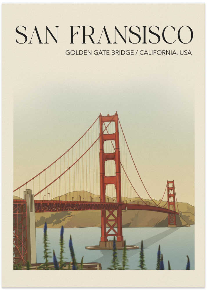 San Fransisco Reiseposter von Andreas Magnusson