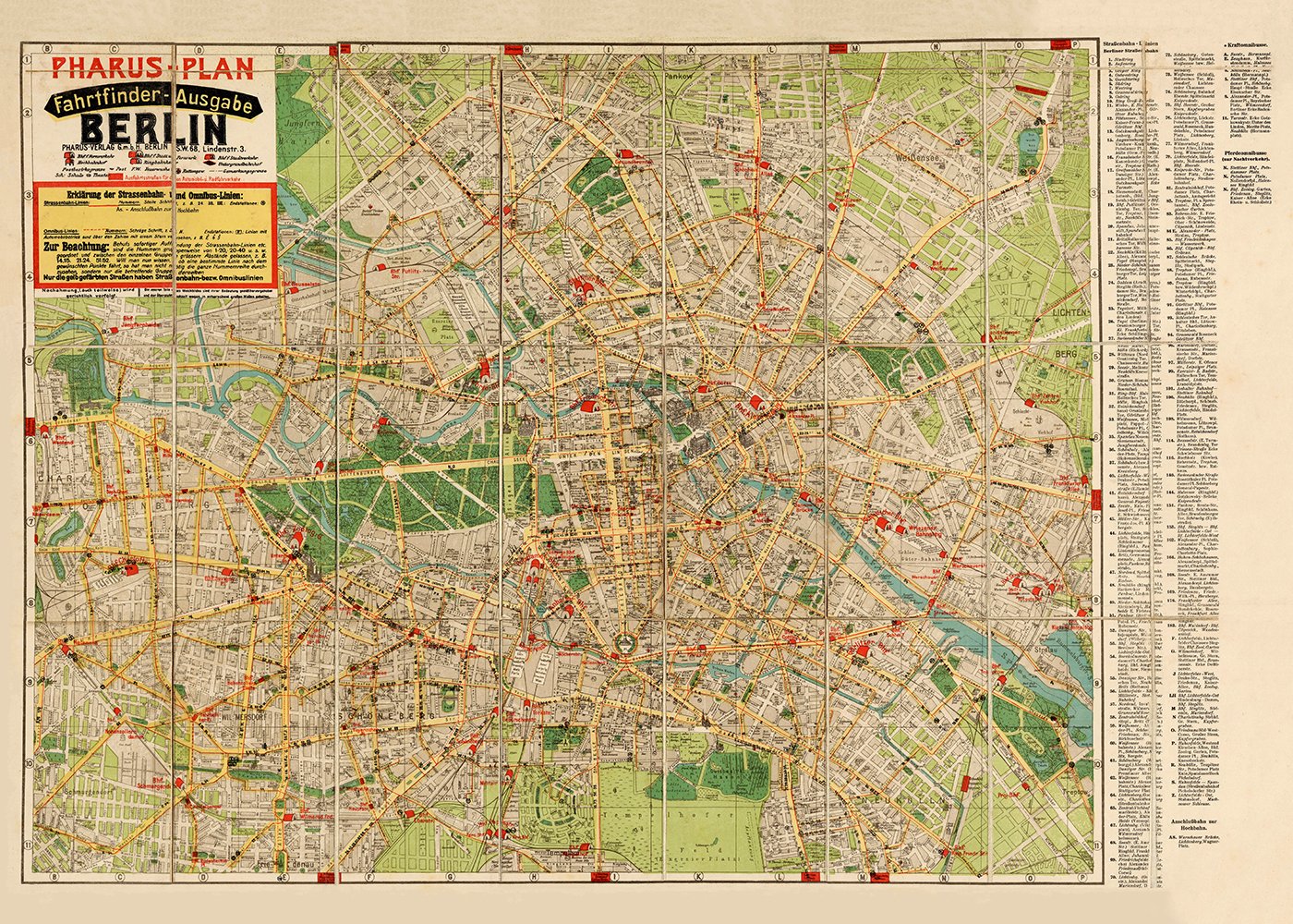 1922 Berlin Pharus Complete Poster