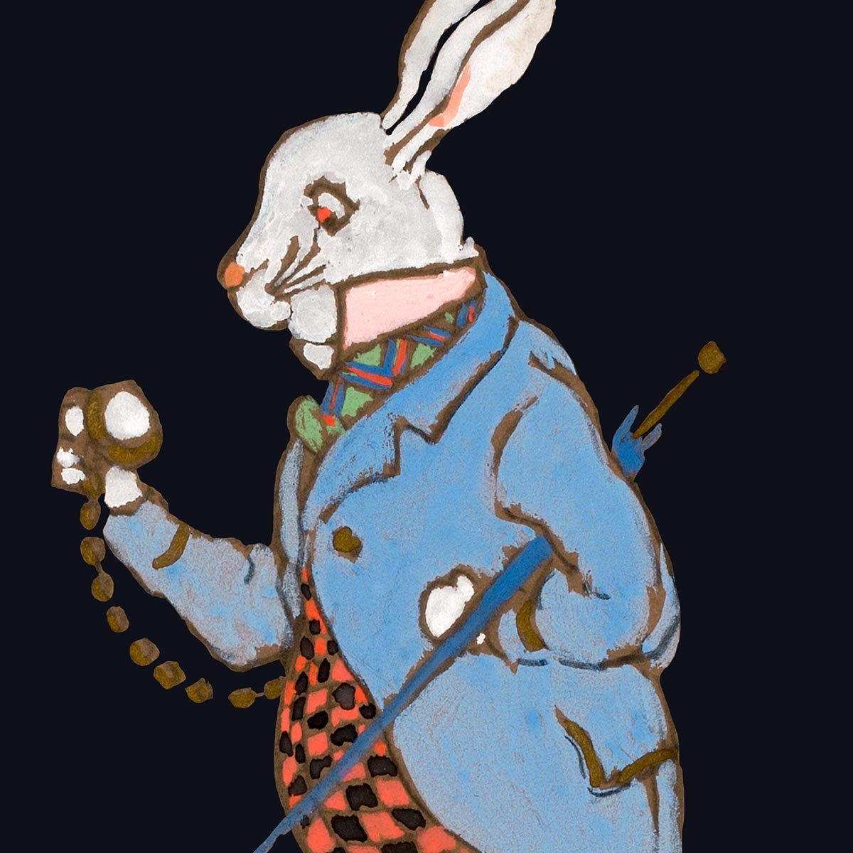 White Rabbit with Watch from Alice in Wonderland