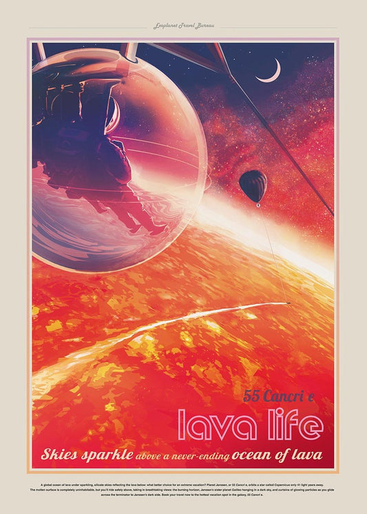Lava Life Space Poster