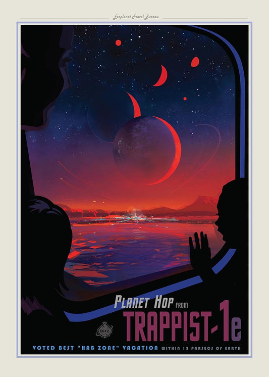 Planet Hop Space Poster