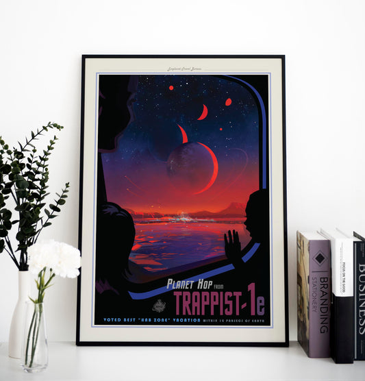 Planet Hop Space Poster
