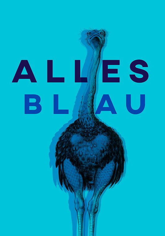 Alles Blau Blue - Lovely decor idea for your wall!