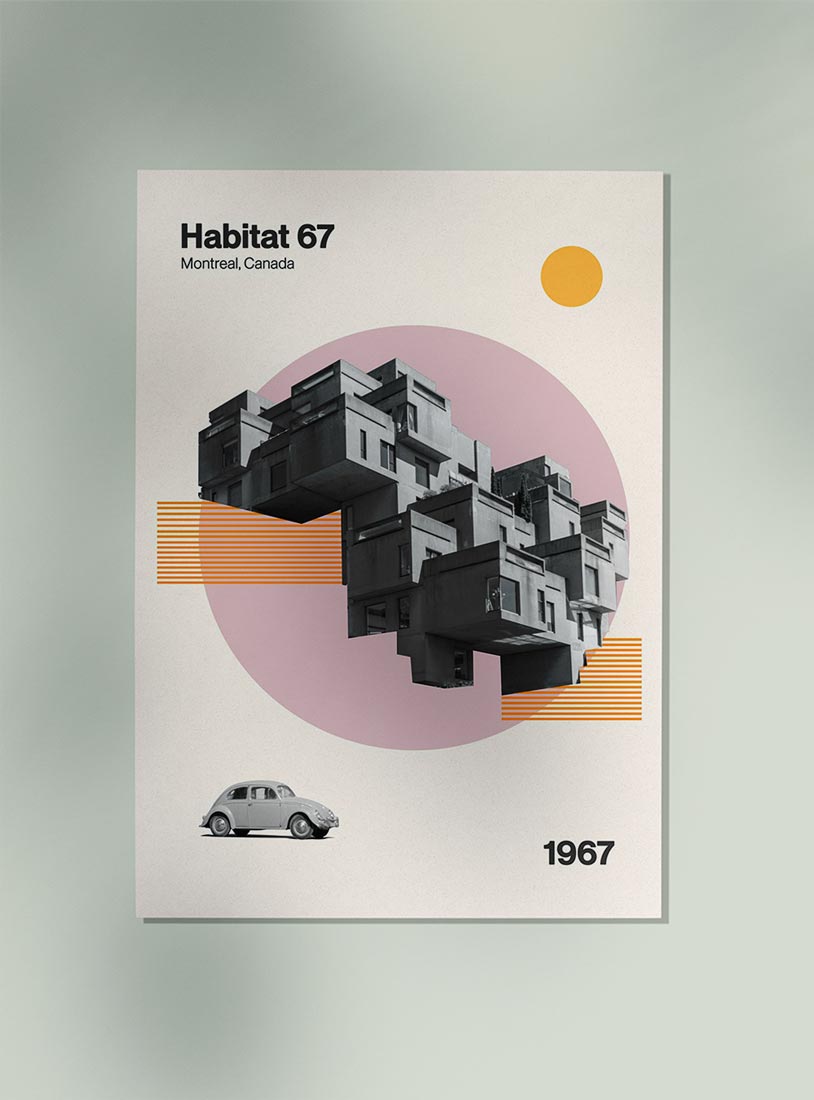 Habitat 67 Art Print by Nico Tracey