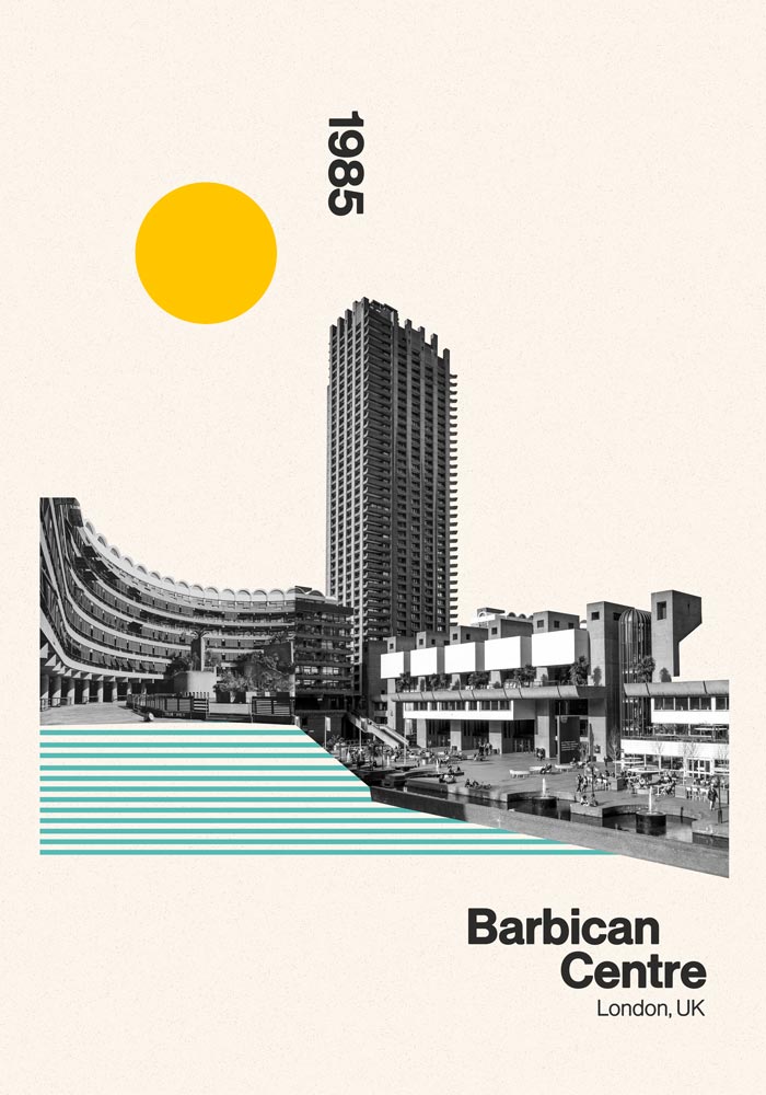 Barbican Centre Art Print by Nico Tracey