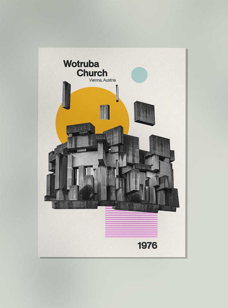 Wortruba Church Art Print by Nico Tracey