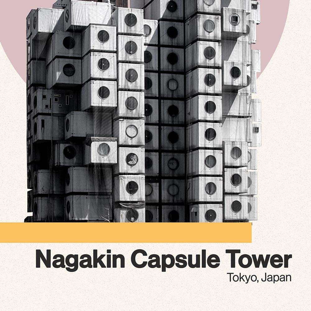 Nakagin Capsule Tower Art Print by Nico Tracey