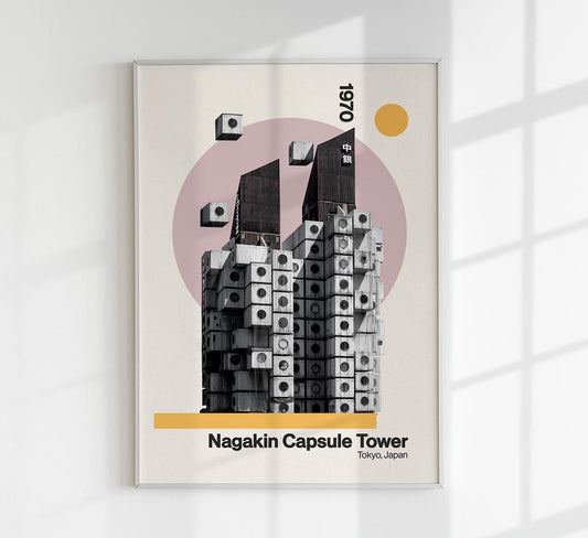 Nakagin Capsule Tower Art Print by Nico Tracey