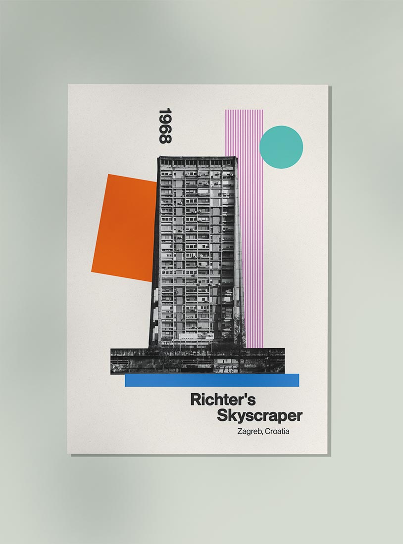 Richter's Skyscraper Art Print by Nico Tracey