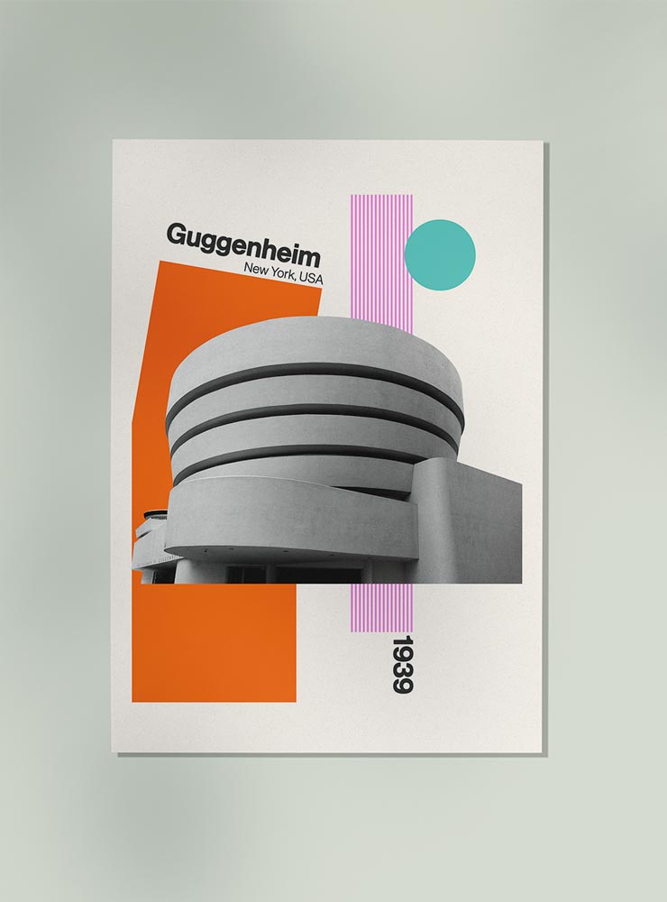 Guggenheim Art Print by Nico Tracey