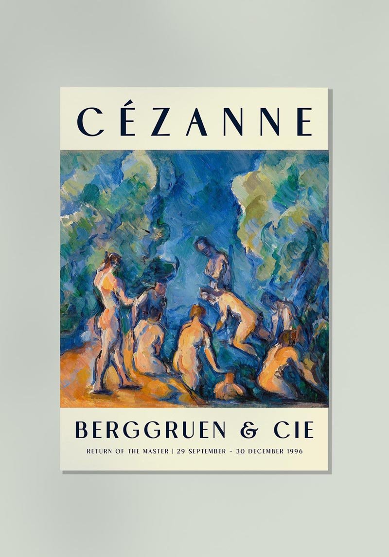 Cézanne Baigneurs Art Exhibition Poster