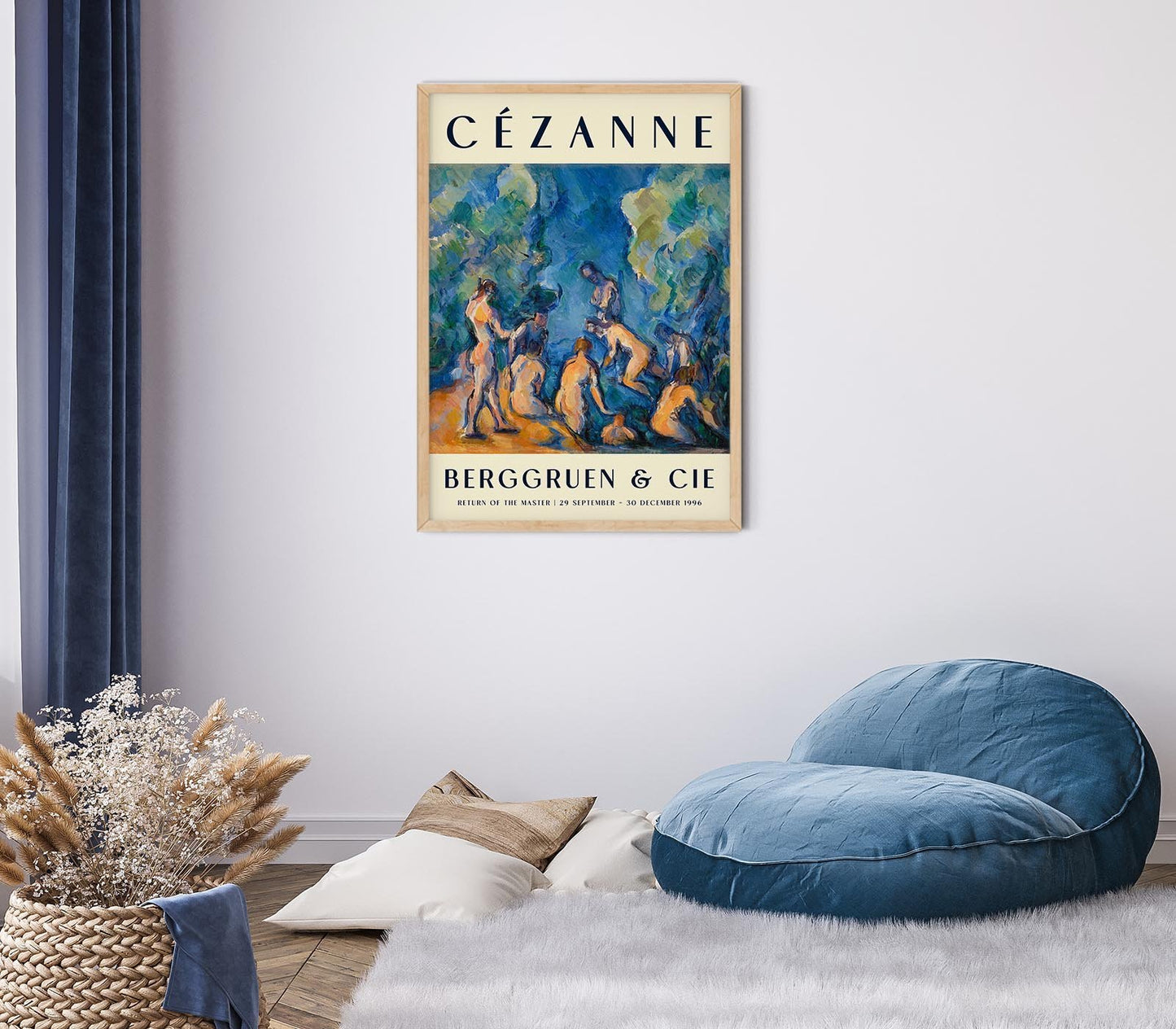 Cézanne Baigneurs Art Exhibition Poster