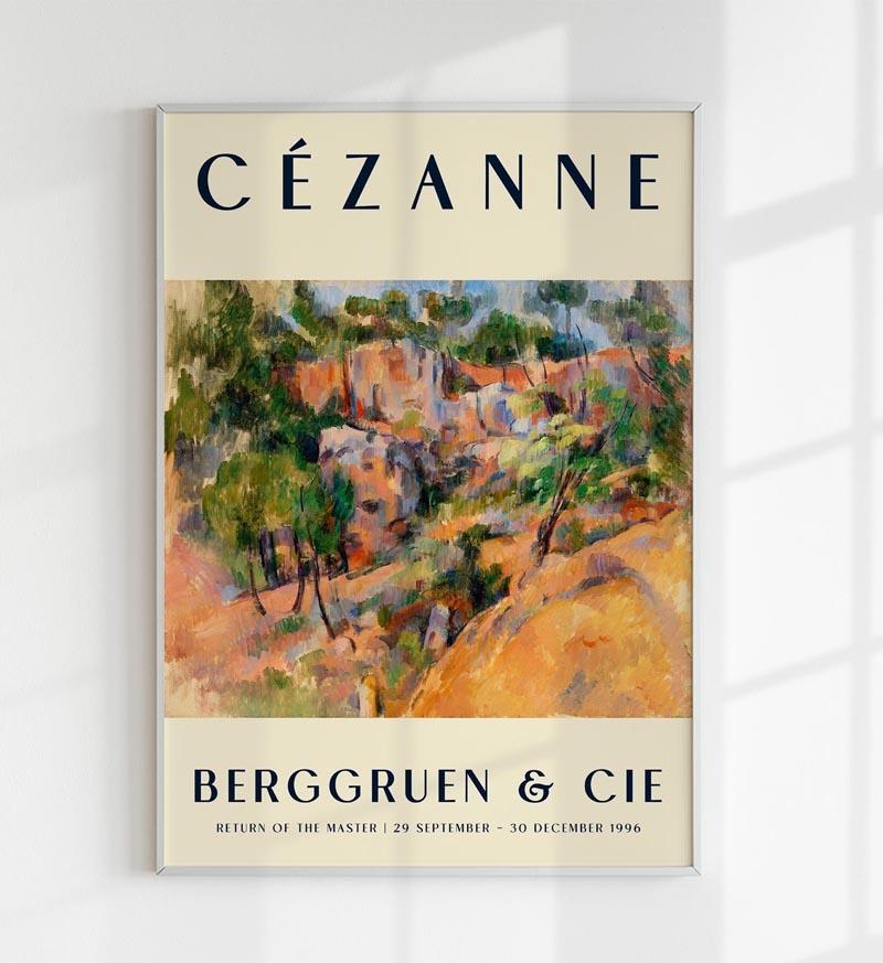 Cézanne Bibémus Art Exhibition Poster