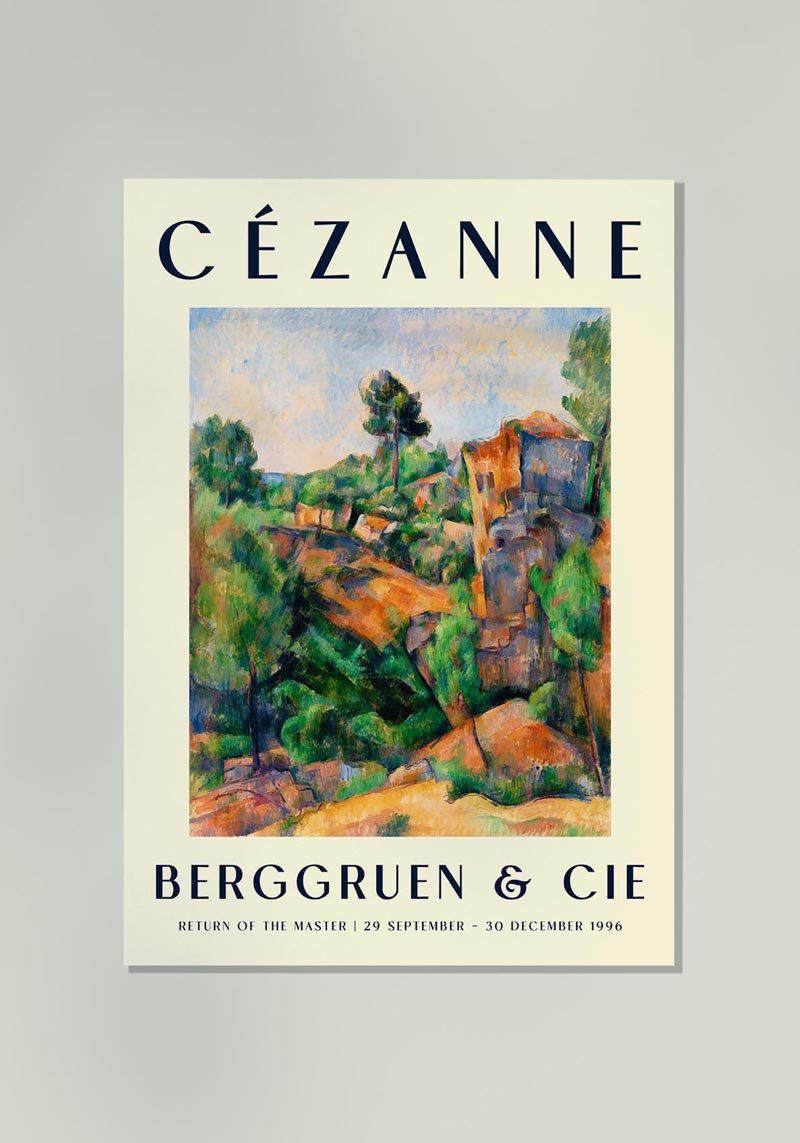 Cézanne Bibémus Quarry Art Exhibition Poster
