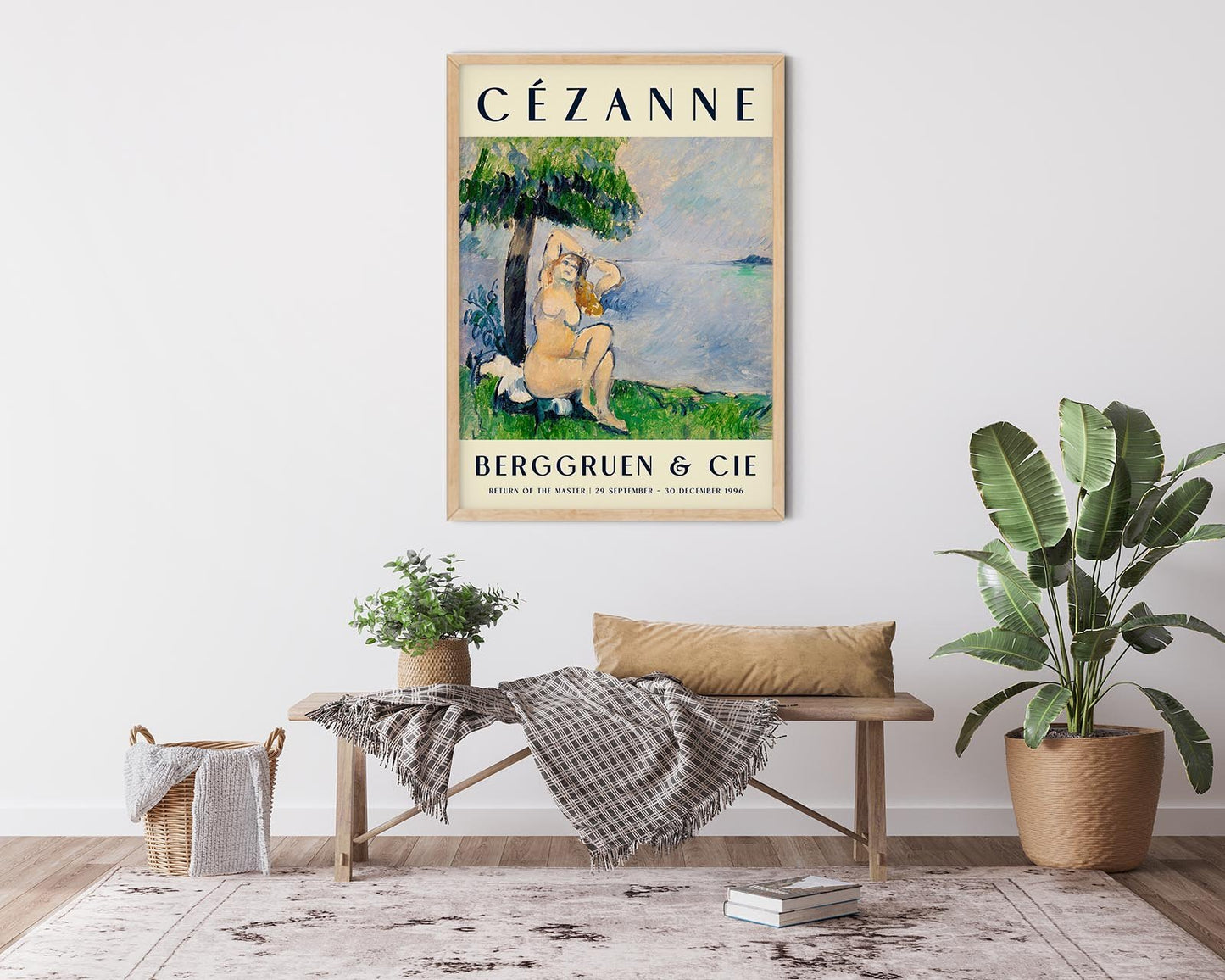 Cézanne Bather at the Seashore Art Exhibition Poster