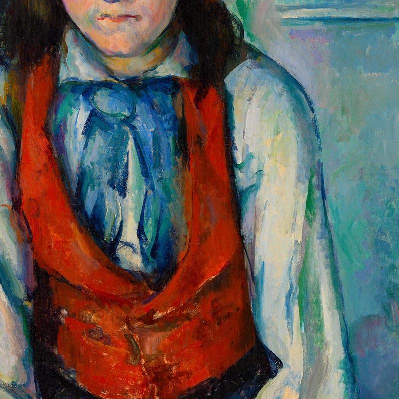 Cézanne Boy in a Red Vest Art Exhibition Poster