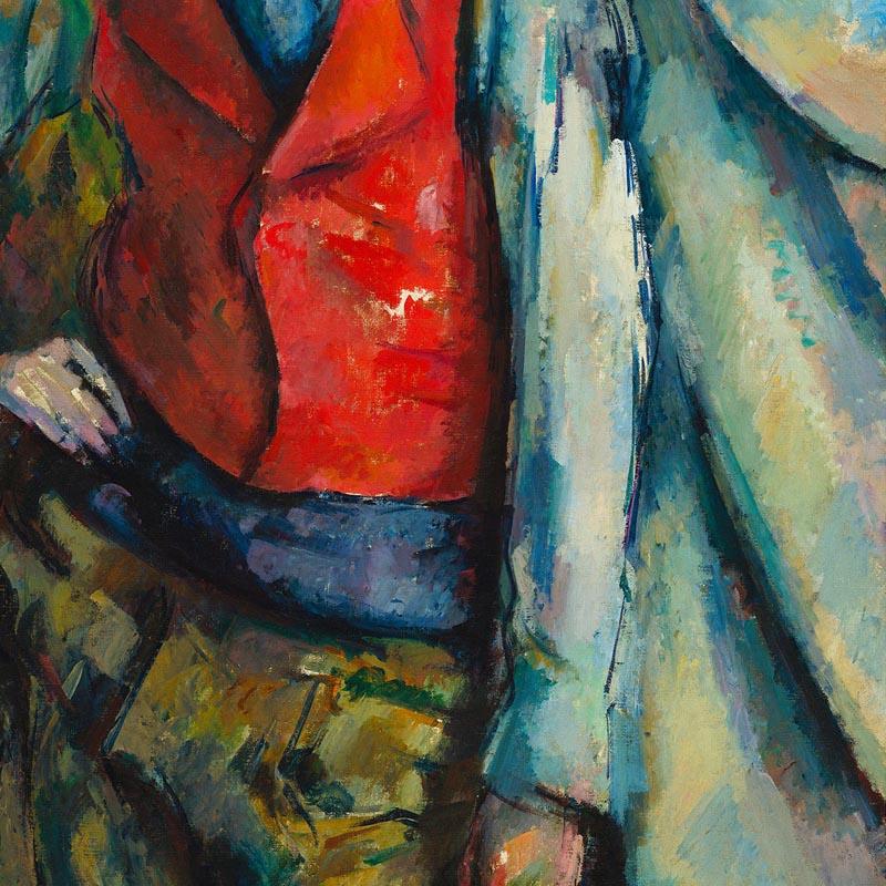 Cézanne Boy in a Red Waistcoat Art Exhibition Poster
