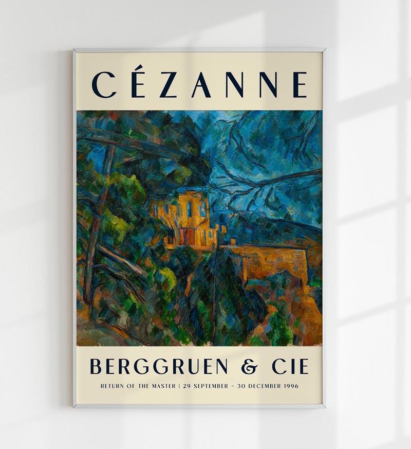 Cézanne Château Noir Art Exhibition Poster