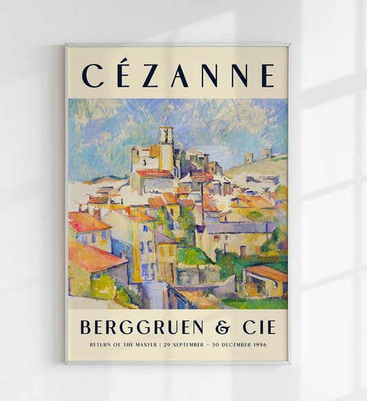 Cézanne Gardanne Art Exhibition Poster
