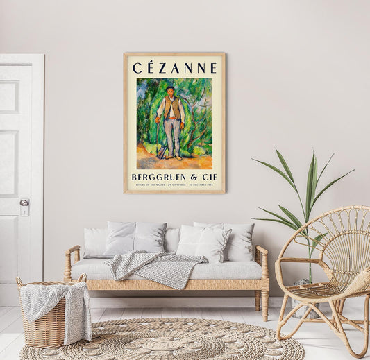 Cézanne Gardener Art Exhibition Poster