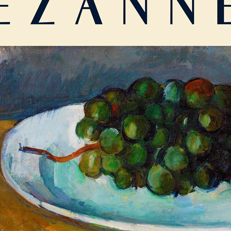 Cézanne Grapes Art Exhibition Poster