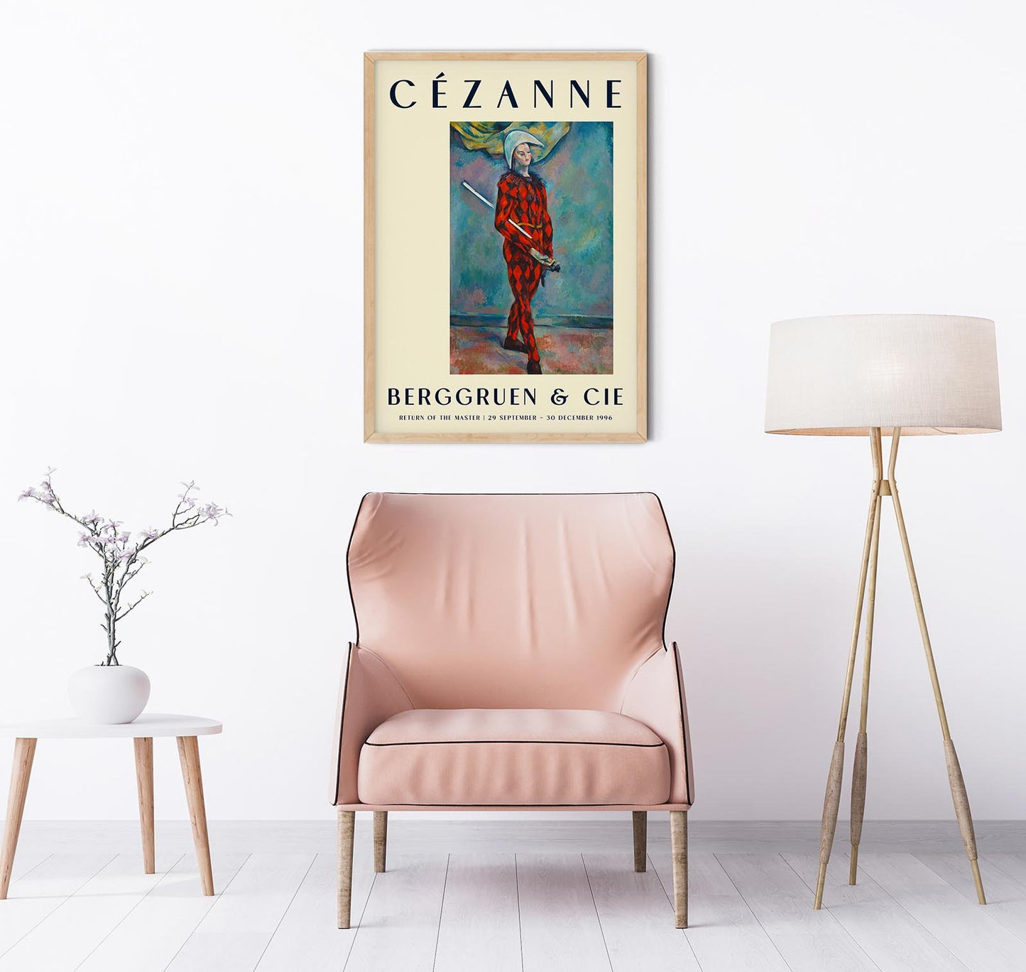 Cézanne Harlequin Art Exhibition Poster