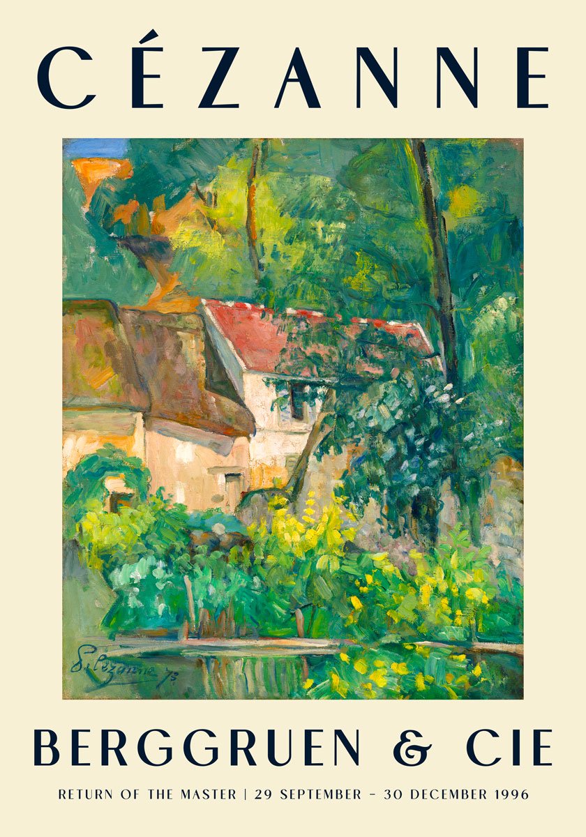 Cézanne House of Père Lacroix Art Exhibition Poster