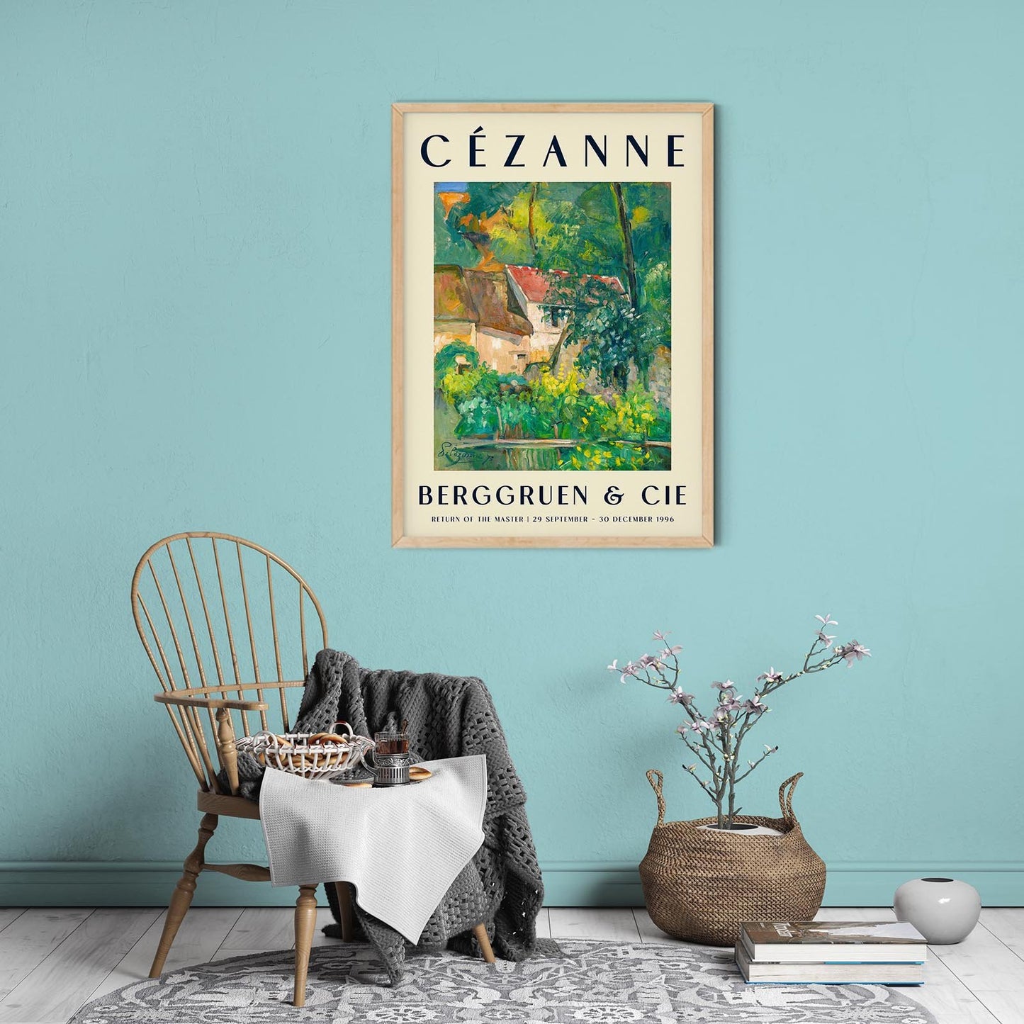 Cézanne House of Père Lacroix Art Exhibition Poster