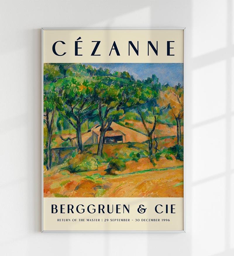 Cézanne House in Provence Art Exhibition Poster